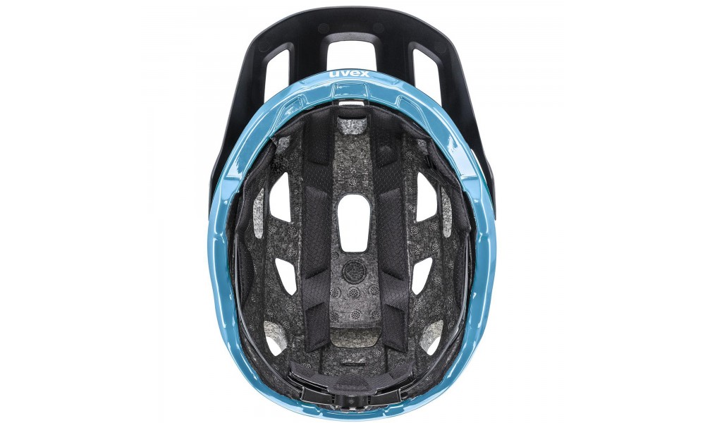 Kask rowerowy Uvex React - granatowy-niebieski