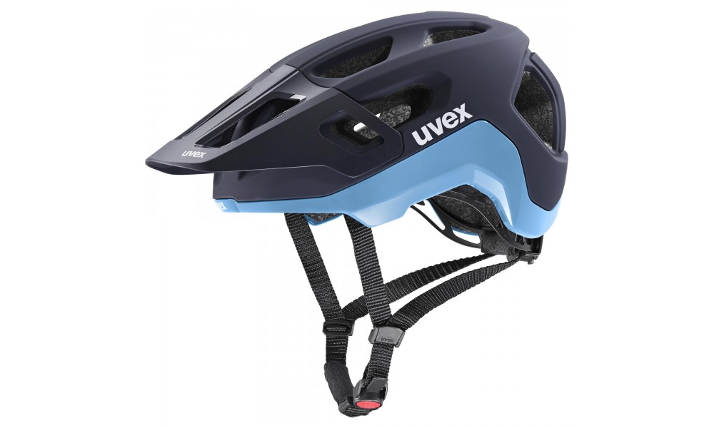 Kask rowerowy Uvex React - granatowy-niebieski