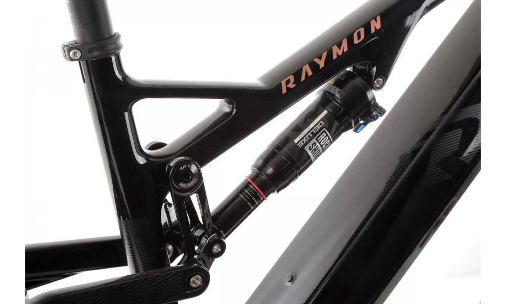 Rower górski elektryczny R-Raymon AirRay 12.0  - czarno-brązowy