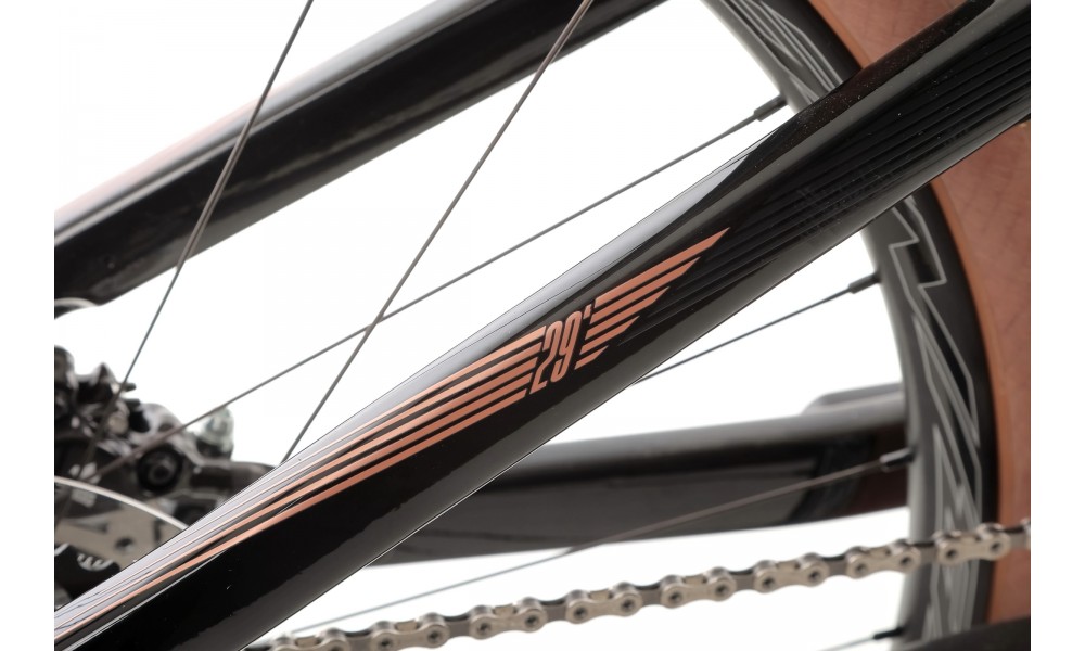 Rower górski elektryczny R-Raymon AirRay 12.0  - czarno-brązowy