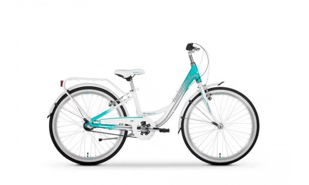 Rower miejski Tabou Queen 24 3SPD Nexus 2024 - turkusowo-biały