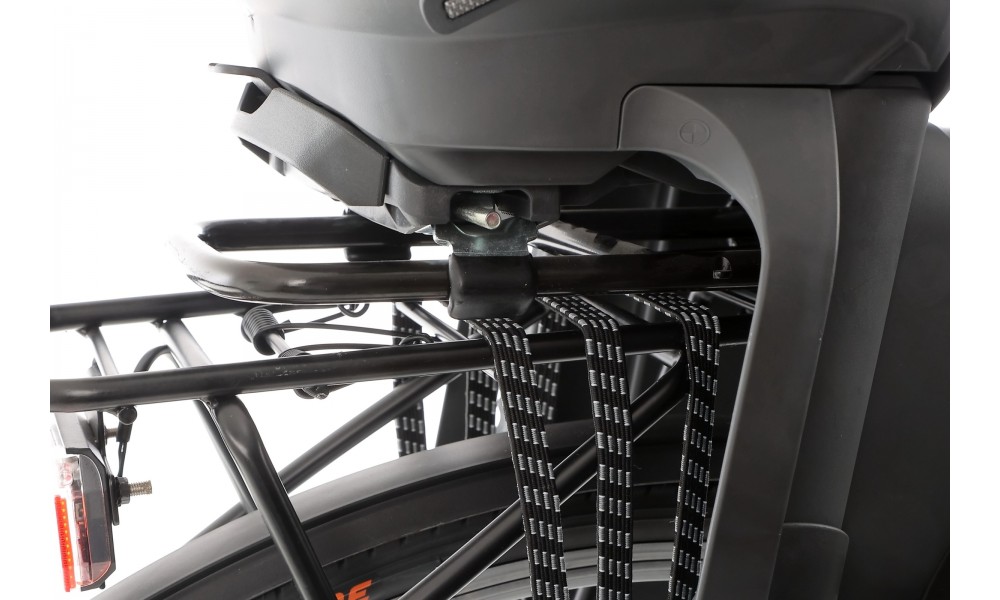 Fotelik rowerowy Urban Iki na ramę - czarny