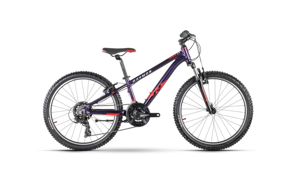 Rower młodzieżowy R Raymon FourRay 1.0 - fioletowo-czerwony
