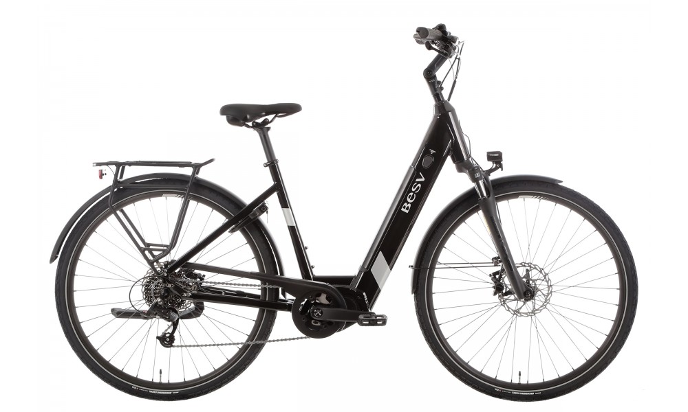 Rower trekkingowy elektryczny BESV TR 2.1 LS - czarny