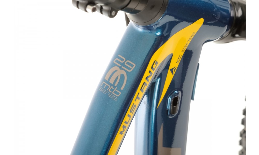 Rower górski Romet Mustang M4 2024 WERSJA B - niebiesko-żółty