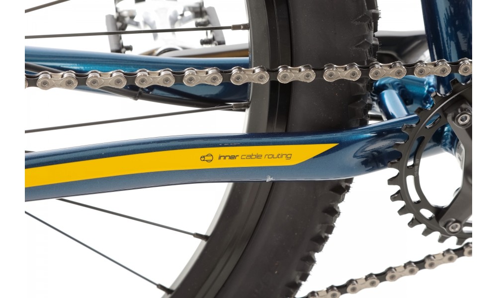 Rower górski Romet Mustang M4 2024 WERSJA B - niebiesko-żółty