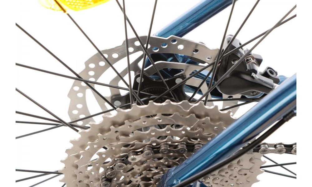 Rower górski Romet Mustang M4 2024 WERSJA B - niebiesko-żółty