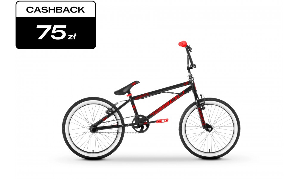 Rower dziecięcy Tabou BMX Gravity 1.0 2024 - czarny-czerwony