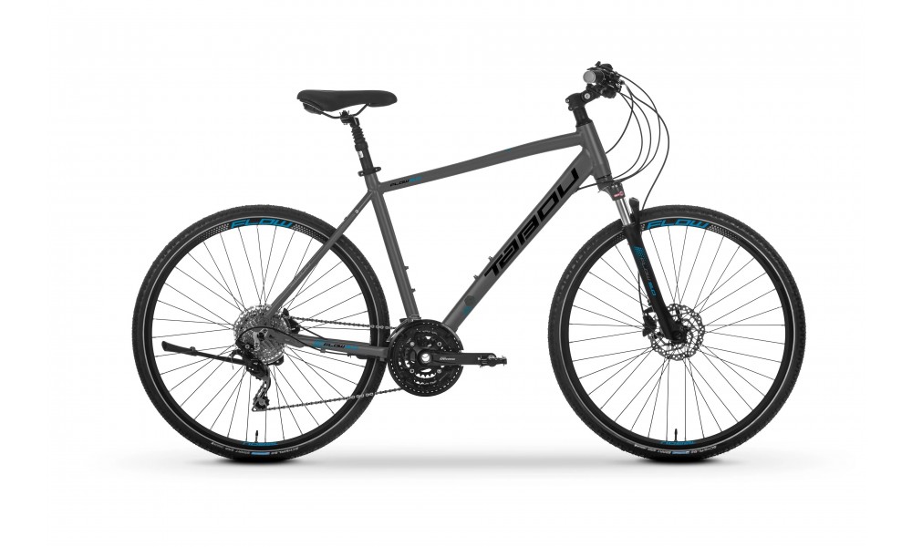 Rower crossowy Tabou Flow 5.0 2024 - szary-turkusowy