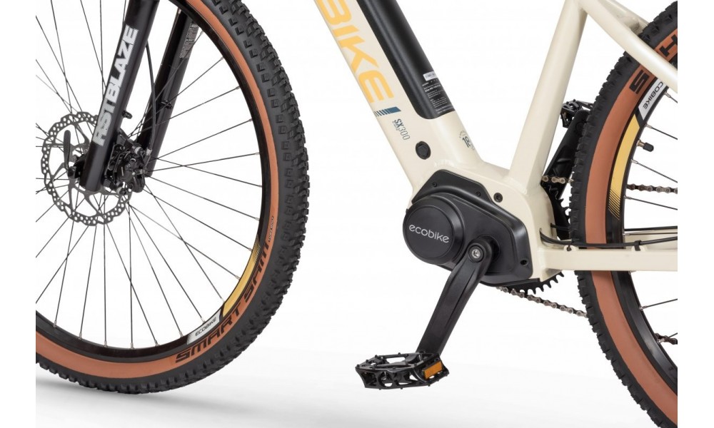 Rower górski elektryczny Ecobike SX300  - kremowy