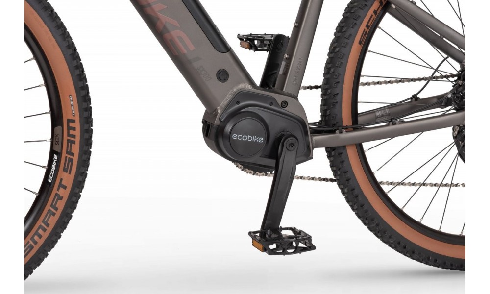 Rower górski elektryczny Ecobike SX300 - brązowy