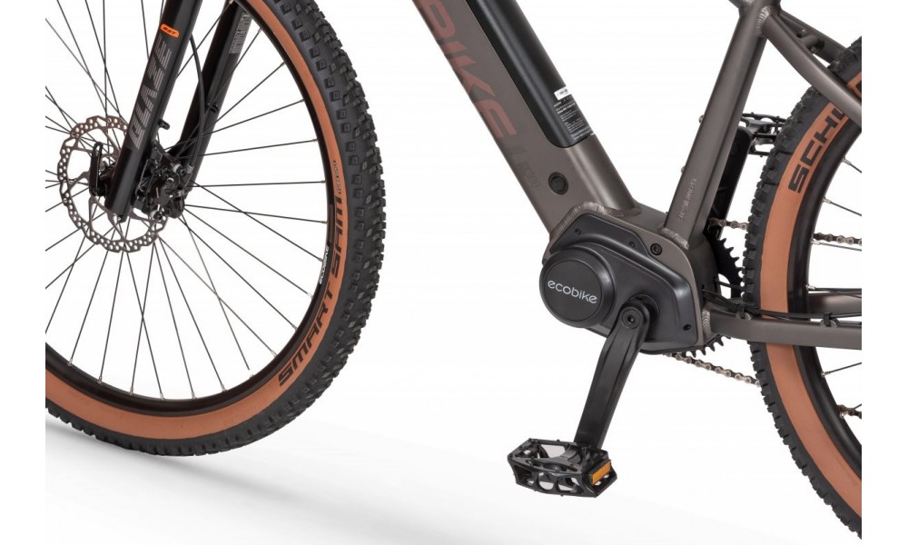 Rower górski elektryczny Ecobike SX300 - brązowy