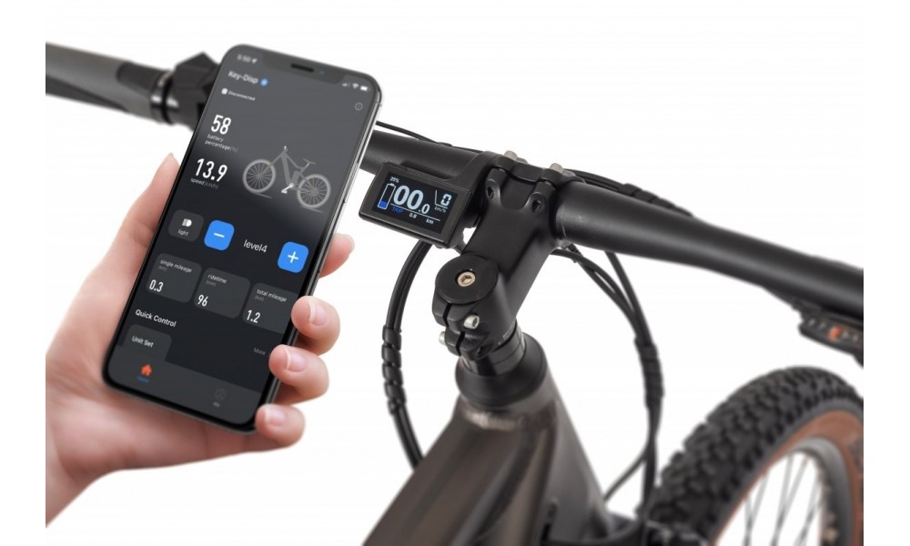 Rower górski elektryczny Ecobike SX300 - brązowy