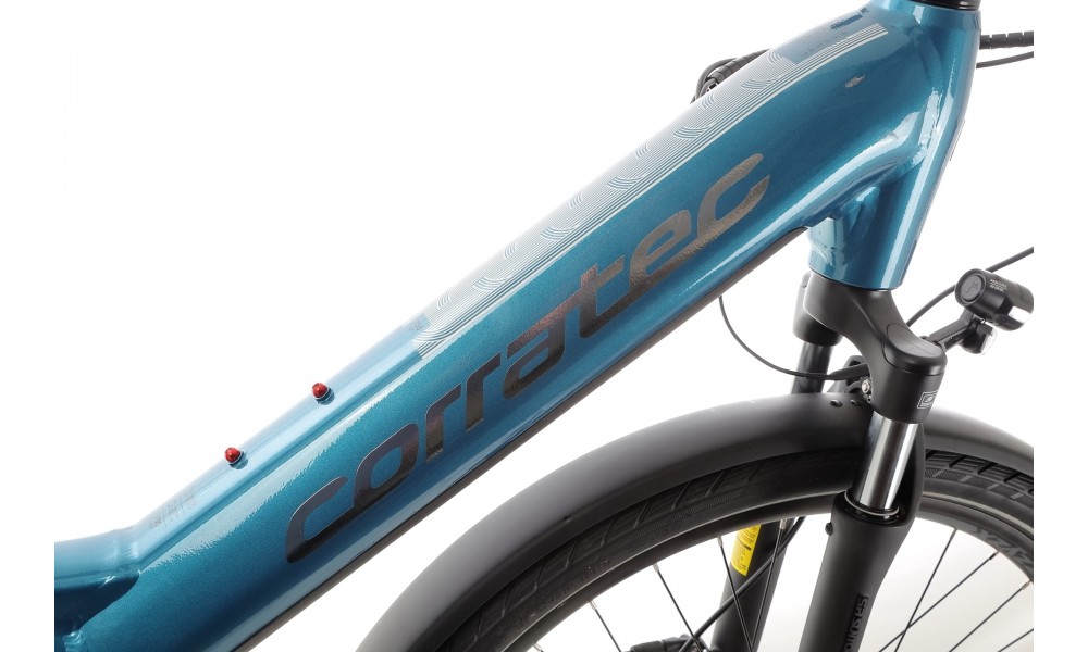 Rower trekkingowy elektryczny Corratec E-Power Trekking 28 CX7 Wave - niebieski