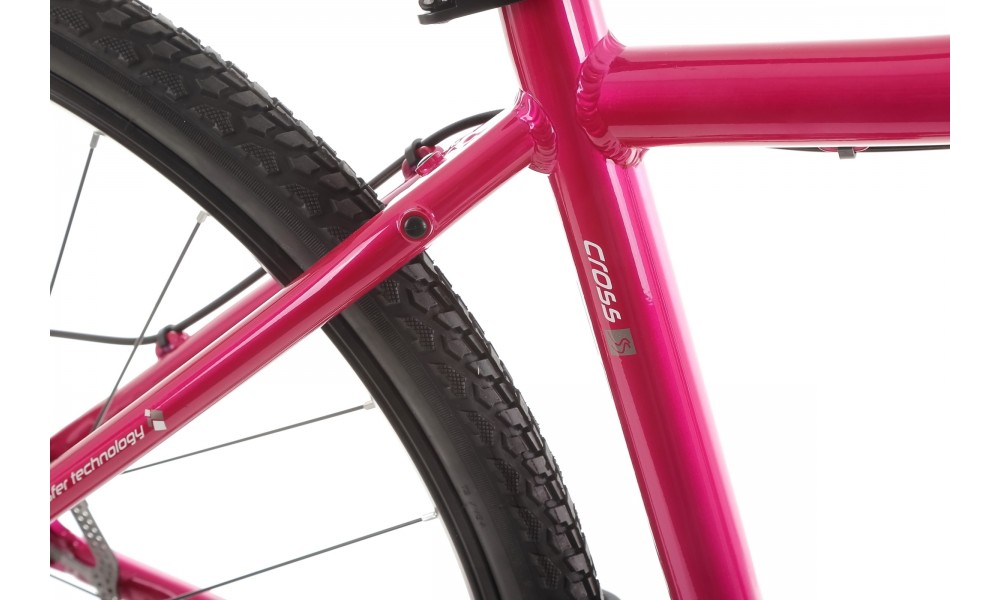 Rower crossowy Romet Orkan 1 D 2024 - ciemnoróżowy