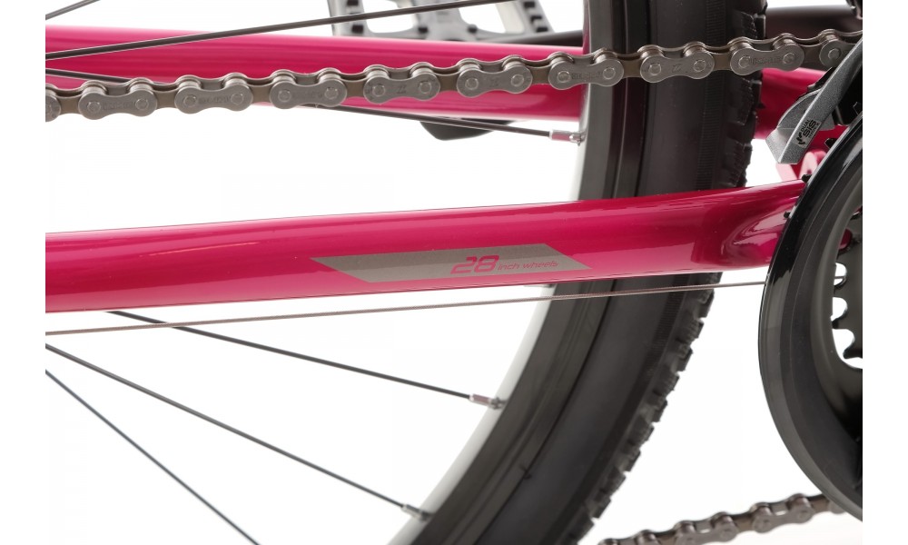 Rower crossowy Romet Orkan 1 D 2024 - ciemnoróżowy