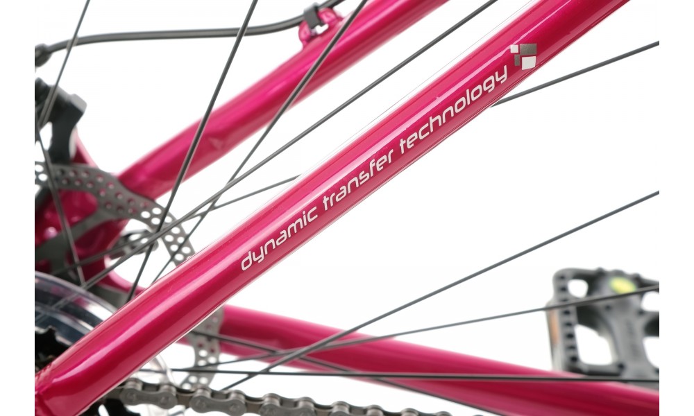 Rower crossowy Romet Orkan 1 D 2024 - ciemnoróżowy