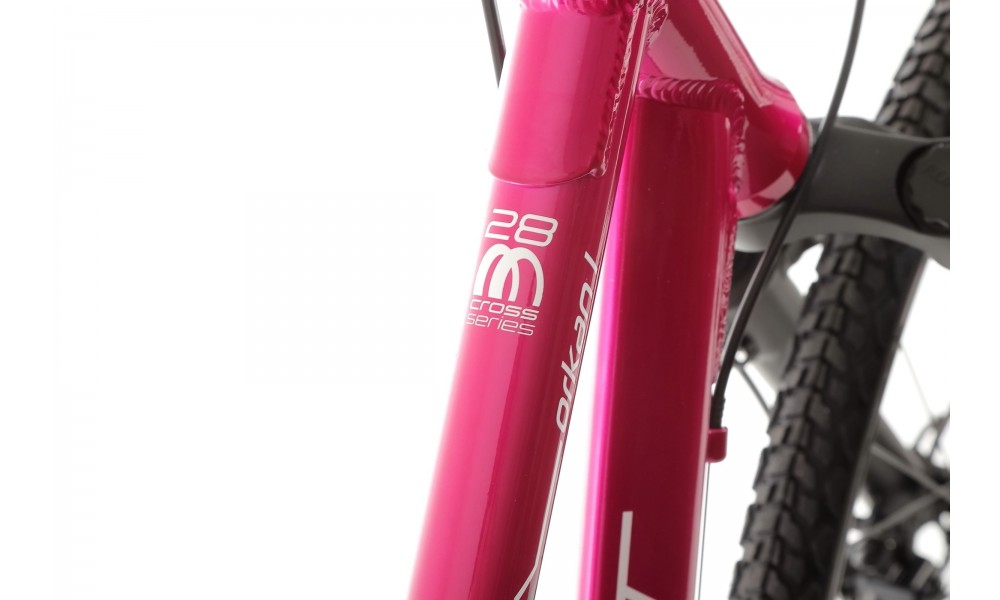 Rower crossowy Romet Orkan 1 D 2024 - ciemnoróżowy