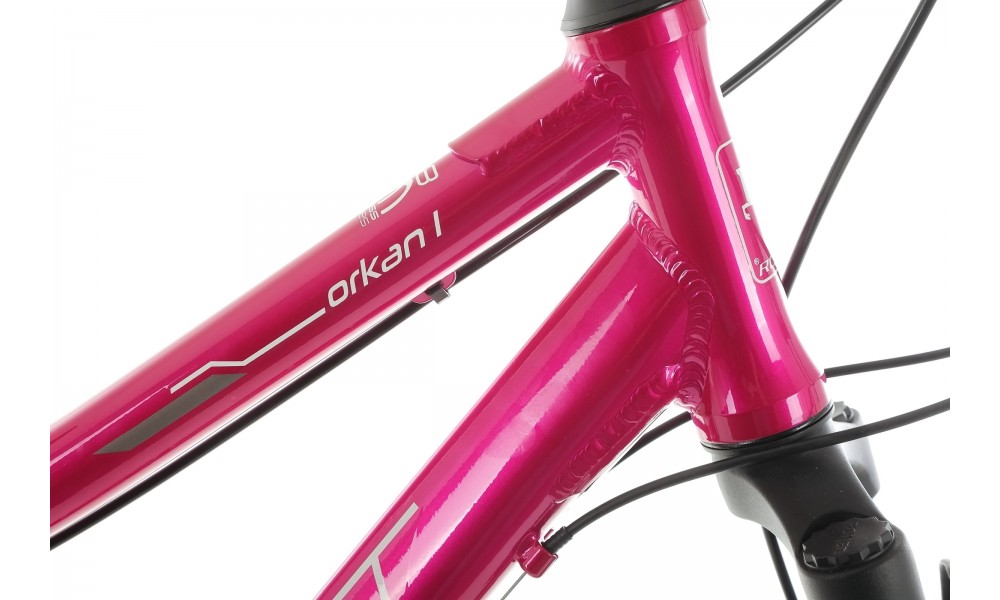 Rower crossowy Romet Orkan 1 D 2024 - ciemnoróżowy