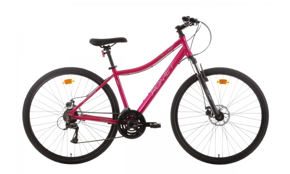 Rower crossowy Romet Orkan 1 D 2024 - ciemnoróżowy