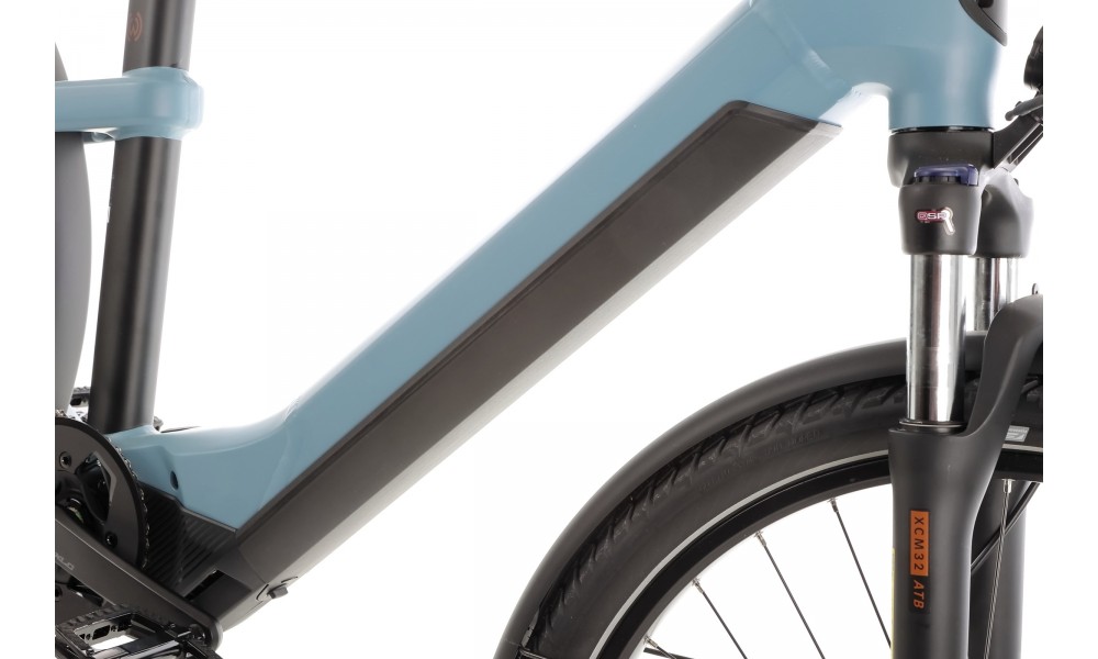 Rower trekkingowy elektryczny Winora Yakun X10 High 2024 - niebieski