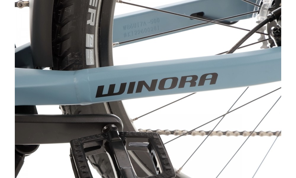 Rower trekkingowy elektryczny Winora Yakun X10 High 2024 - niebieski