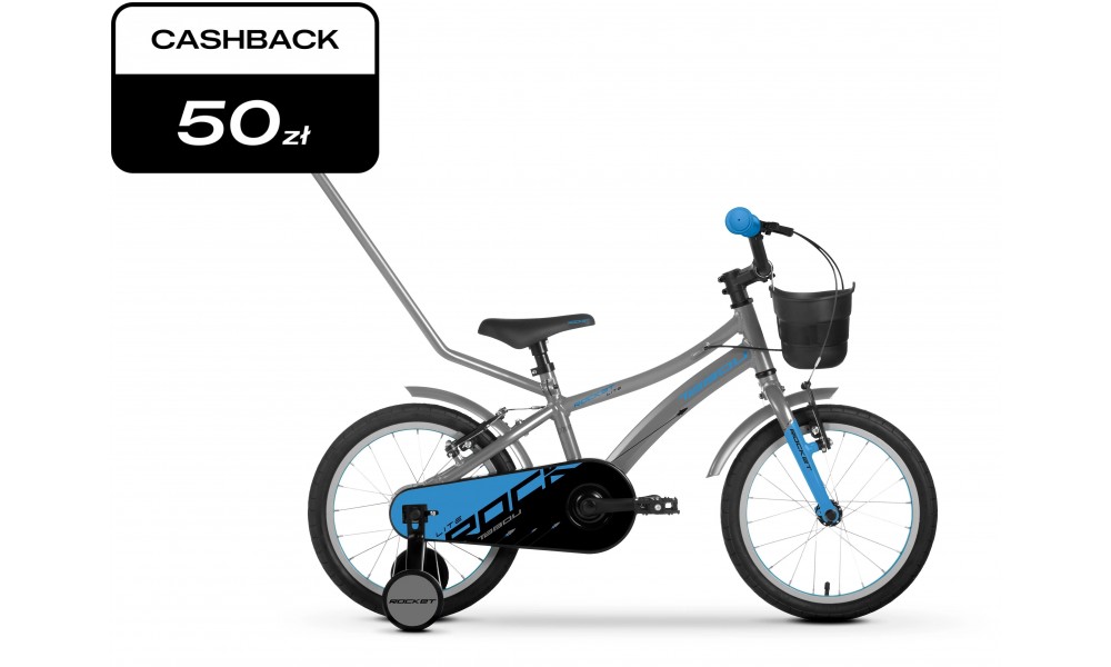 Rower dziecięcy Tabou Rocket LITE 16 2025 - stalowo-niebieski