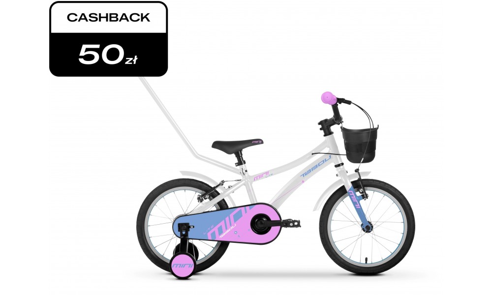 Rower dziecięcy Tabou Mini Lite 18 2025 - biało-niebieski