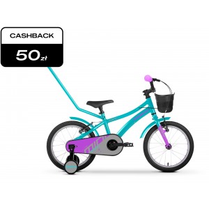 Rower dziecięcy Tabou Mini Lite 18 2025 - turkusowo-fioletowy 1