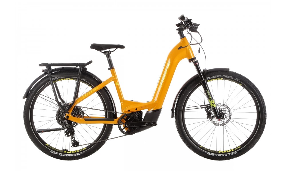 Rower trekkingowy elektryczny Haibike Trekking 8 Low 2024 - żółty