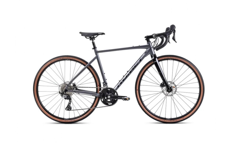 Rower gravel Romet Aspre 3 2024 - grafitowo-czarny