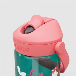 Butelka Tritanowa CAMELBAK Thrive Flip Straw Kids 400ml - zielony-różowy 2