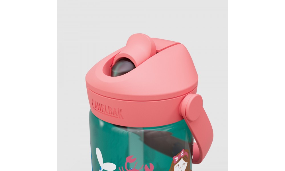 Butelka Tritanowa CAMELBAK Thrive Flip Straw Kids 400ml - zielony-różowy