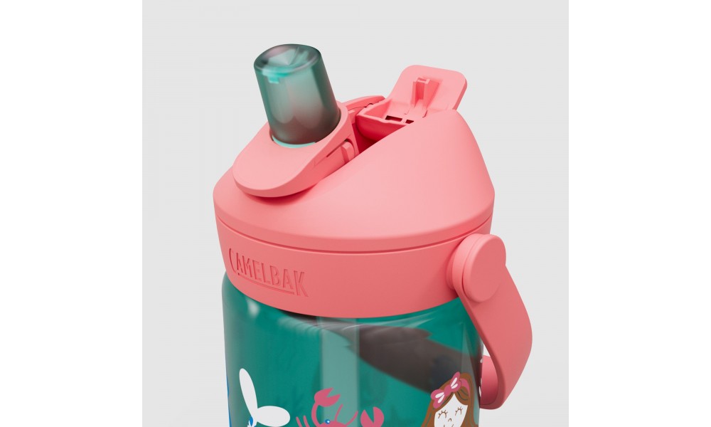 Butelka Tritanowa CAMELBAK Thrive Flip Straw Kids 400ml - zielony-różowy