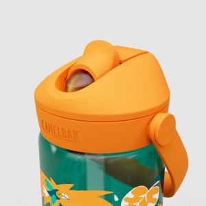 Butelka Tritanowa CAMELBAK Thrive Flip Straw Kids 400ml - zielony-pomarańczowy 2