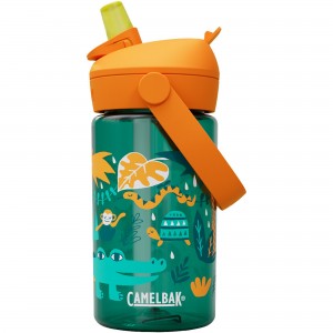 Butelka Tritanowa CAMELBAK Thrive Flip Straw Kids 400ml - zielony-pomarańczowy 1