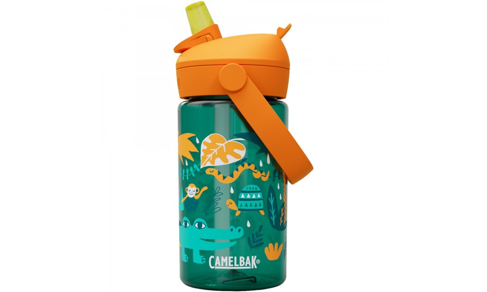 Butelka Tritanowa CAMELBAK Thrive Flip Straw Kids 400ml - zielony-pomarańczowy