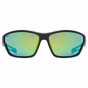 Okulary Uvex Sportstyle 806 - czarno-zielony 2