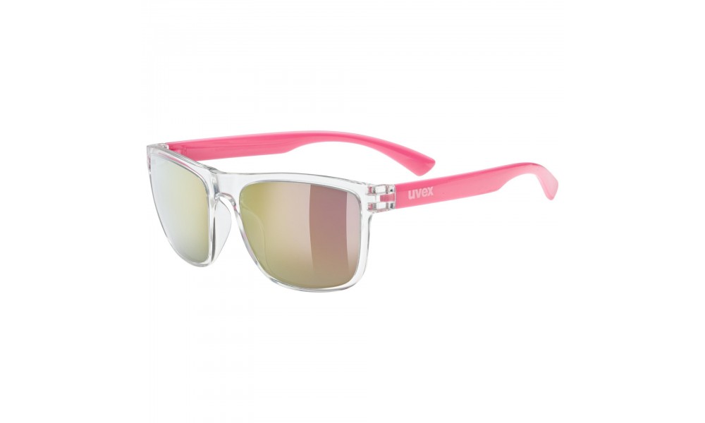 Okulary dziecięce Uvex Rookie - przezroczysto-różowy