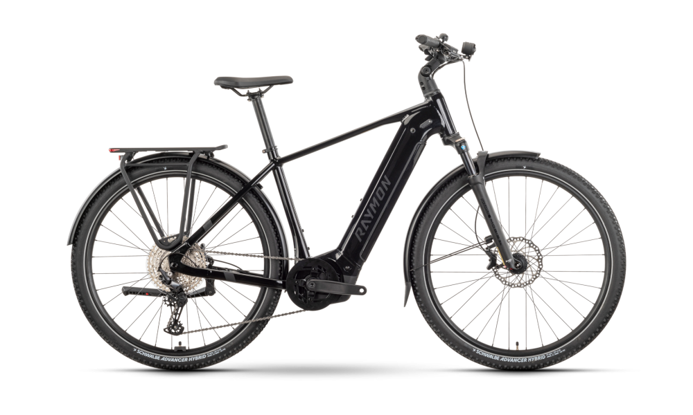 Rower trekkingowy elektryczny R Raymon Tahona Pro Diamond 2025 - czarny