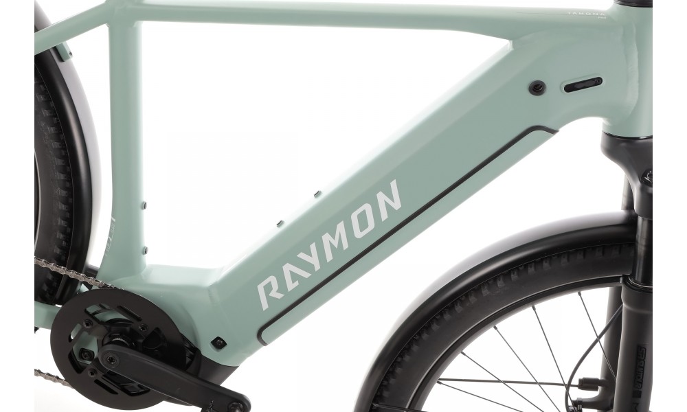 Rower trekkingowy elektryczny R Raymon Tahona Pro Diamond 2025 - zielony