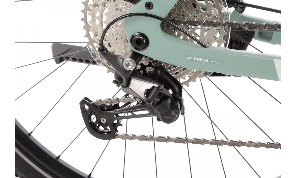 Rower trekkingowy elektryczny R Raymon Tahona Pro Diamond 2025 - zielony