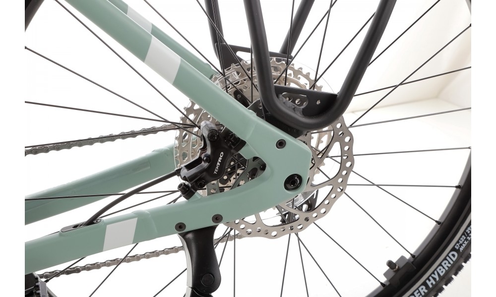 Rower trekkingowy elektryczny R Raymon Tahona Pro Diamond 2025 - zielony