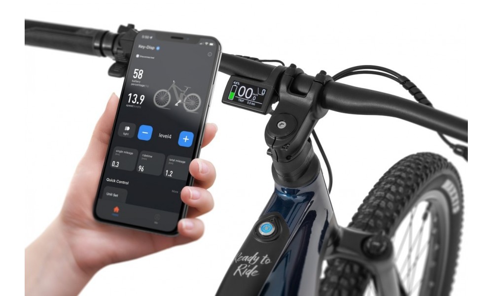 Rower górski elektryczny Ecobike RX500 Blue - niebieski