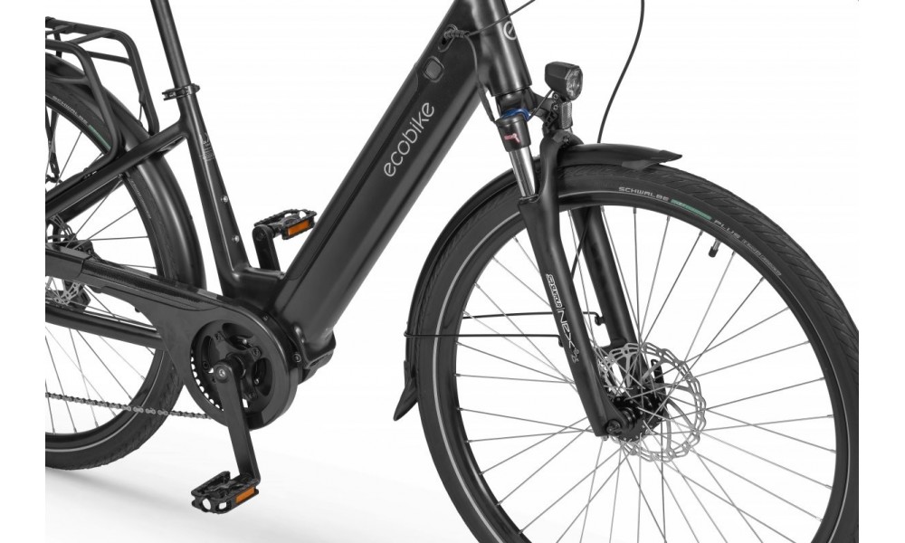 Rower trekkingowy elektryczny Ecobike LX100 Black - czarny