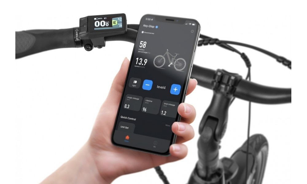 Rower trekkingowy elektryczny Ecobike LX100 Black - czarny