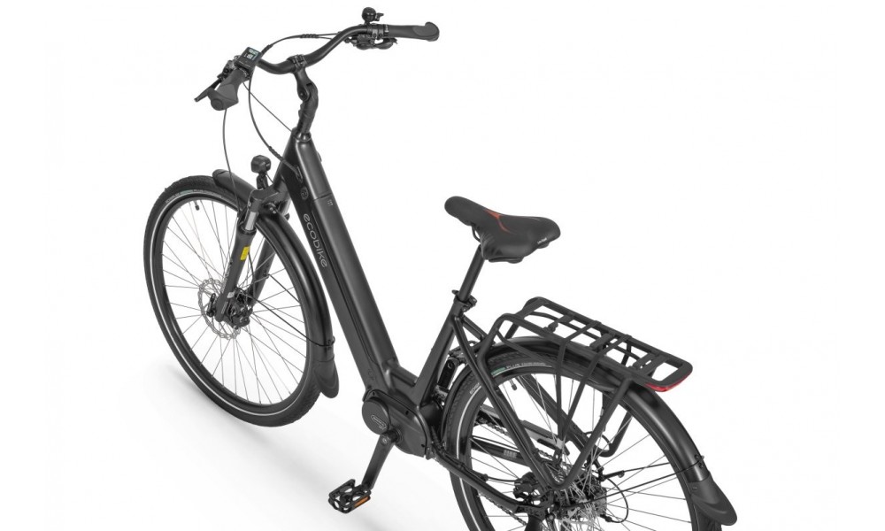 Rower trekkingowy elektryczny Ecobike LX100 Black - czarny