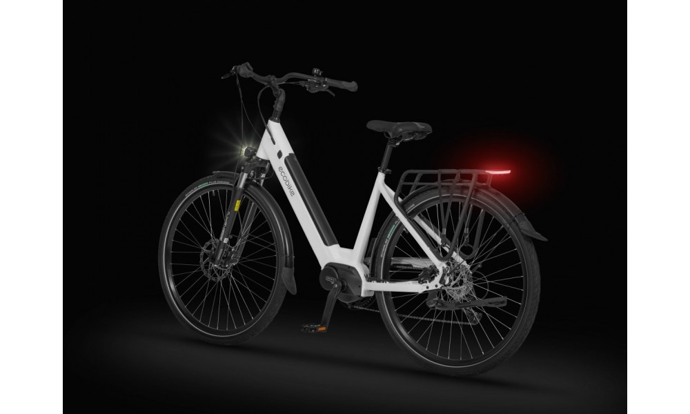 Rower trekkingowy elektryczny Ecobike LX100 White - biały