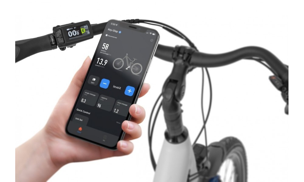 Rower trekkingowy elektryczny Ecobike LX100 White - biały