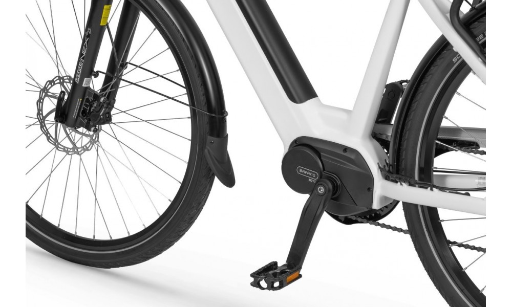 Rower trekkingowy elektryczny Ecobike LX100 White - biały